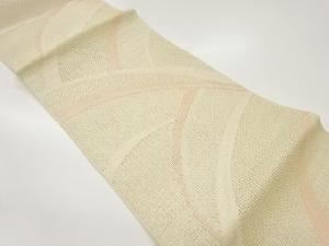 曲線模様織出し夏用名古屋帯